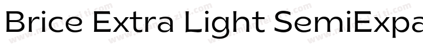 Brice Extra Light SemiExpanded字体转换